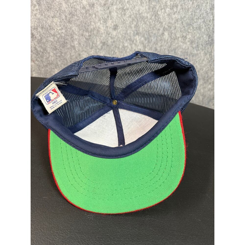 RARE Vintage California Angels MLB ANNCO Trucker Adjustable Snapback Hat EUC - Picture 3 of 6